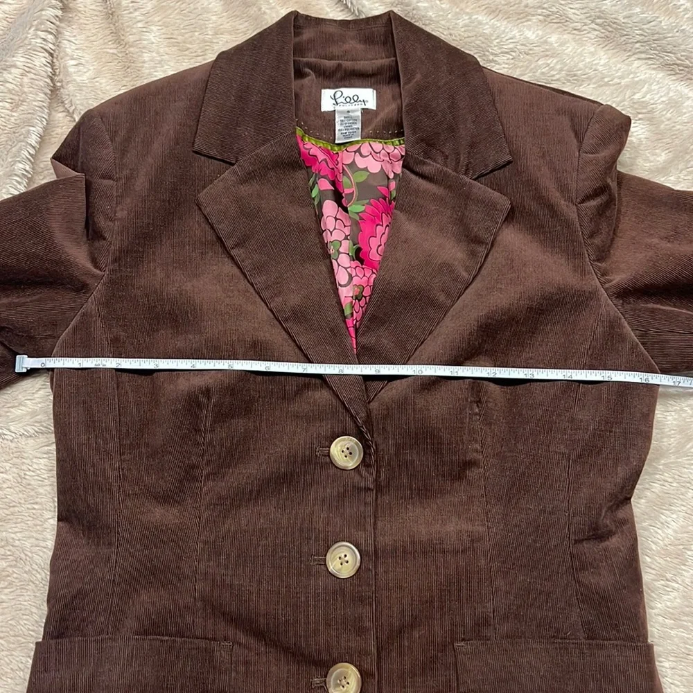 🎉HP🎉 LILY PULITZER Vintage Corduroy Jacket/Blazer - Picture 10 of 11